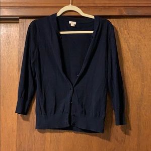 J.Crew navy Clare cardigan